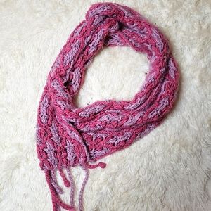Pink shimmer scarf